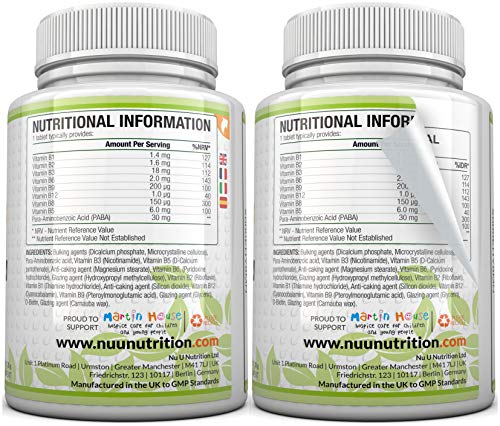 High Strength Vitamin B Complex - 180 Tablets