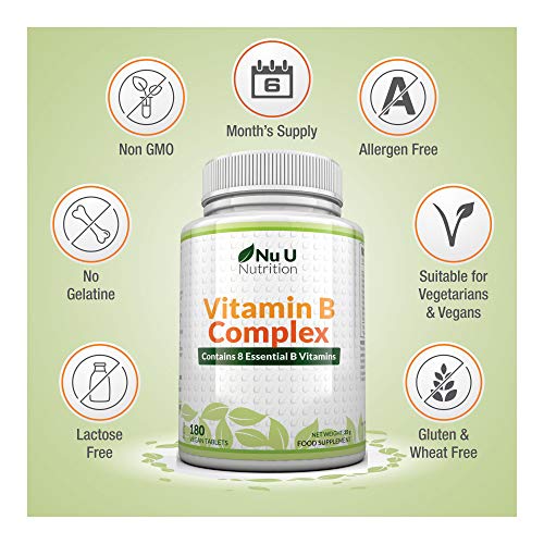 High Strength Vitamin B Complex - 180 Tablets