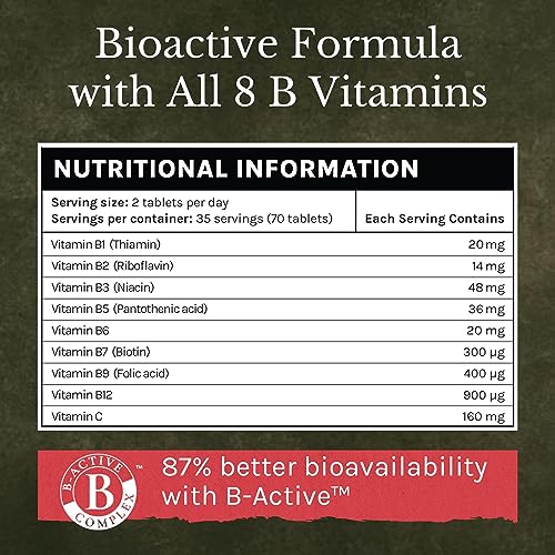 Vitamin B Complex Tablets 275mg - Vegan Formula