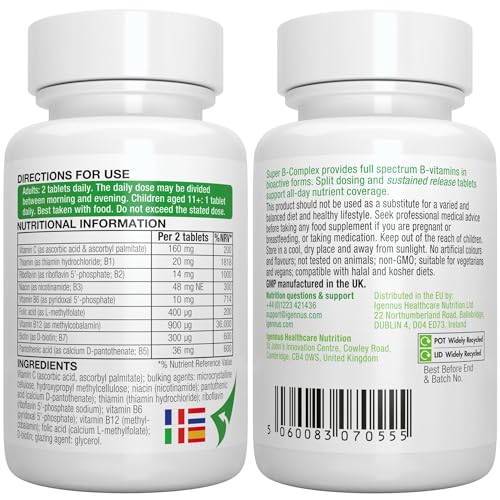 Vegan Super B-Complex for Energy and Brain Health