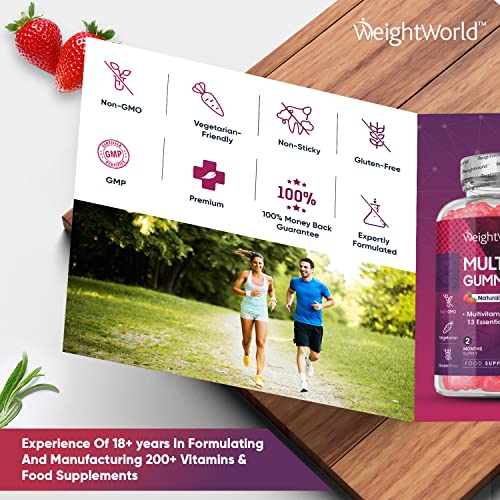 Strawberry Flavor Multivitamin Gummies for Adults