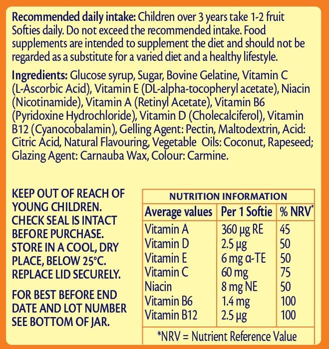 Haliborange Strawberry Gummy Multivitamins, 60 Count