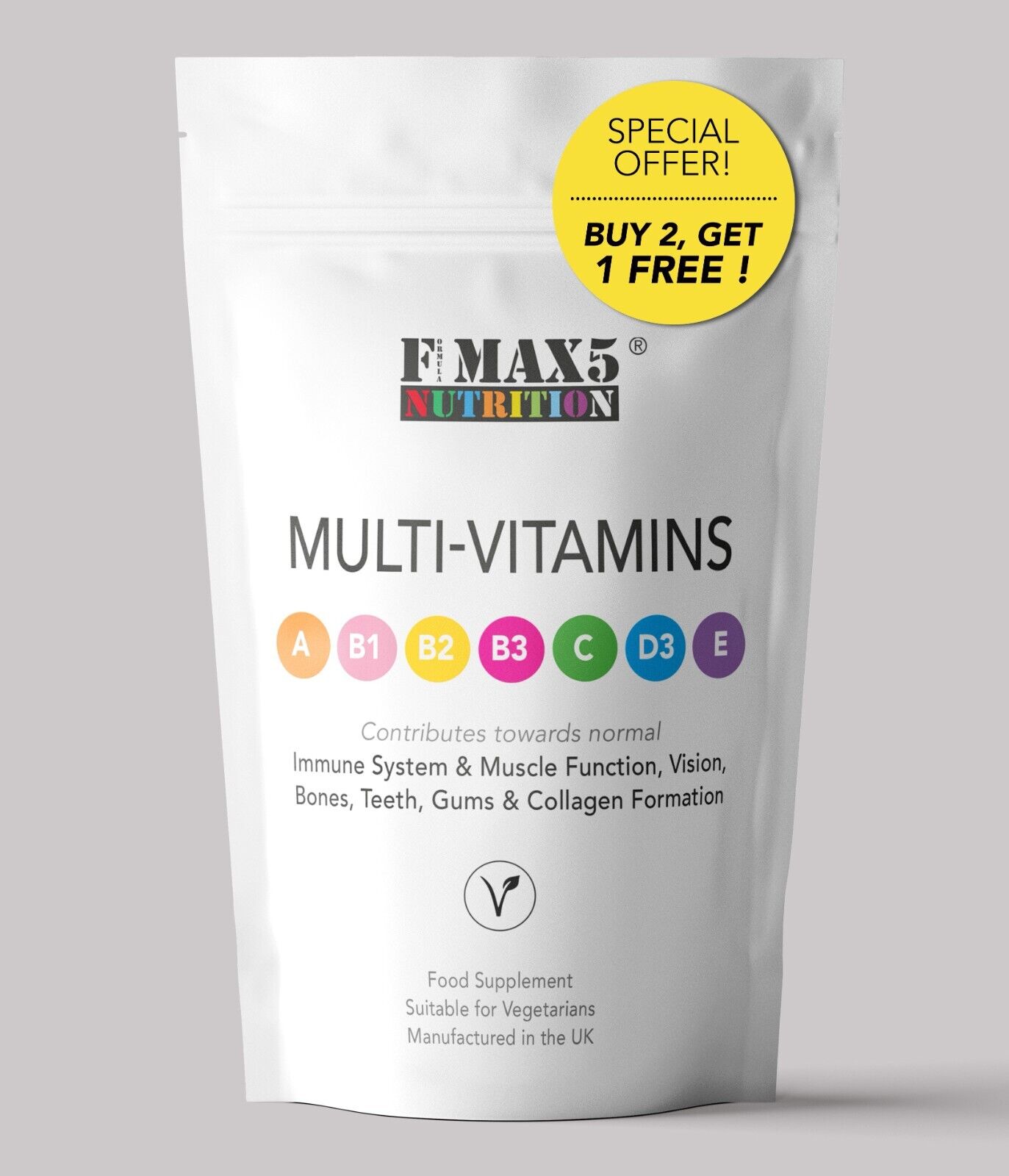 120 Multivitamin Tablets with Essential Vitamins A-E
