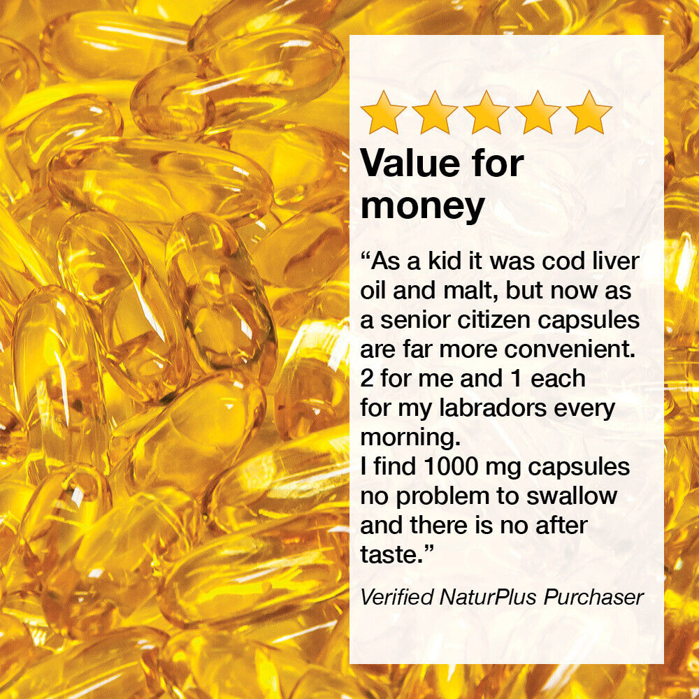 High Strength Omega 3 Cod Liver Oil Capsules