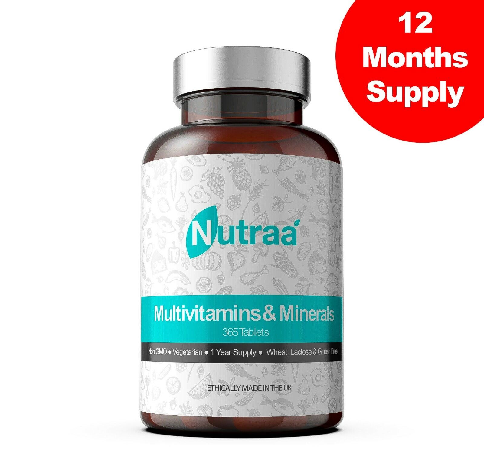 Nutraa Daily Multivitamins & Minerals – 365 Tablets