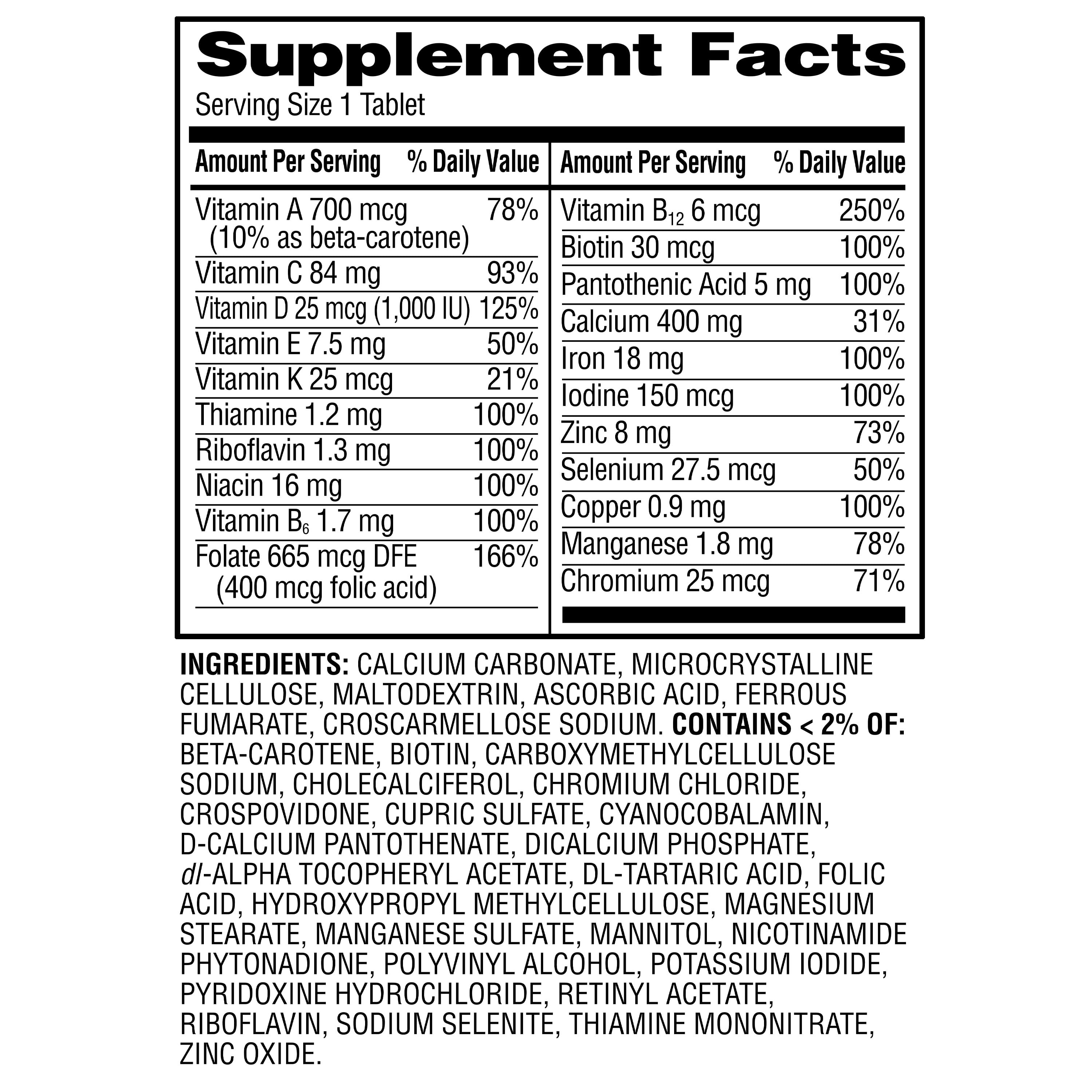 Equate Women's One Daily Multivitamin, 200 Tablets