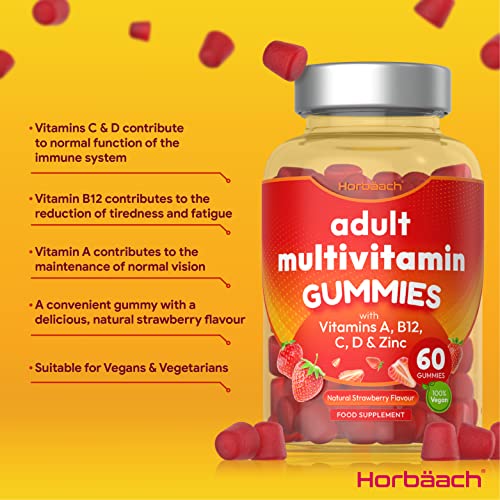 Adult Multivitamin Gummies with 14 Nutrients - 60 Count