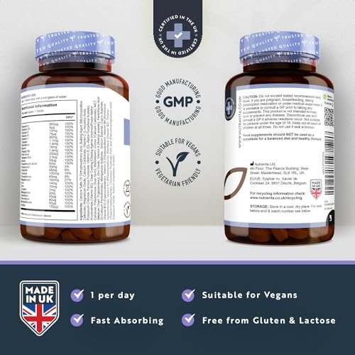 Vegan Multivitamins & Minerals - 365 Tablets