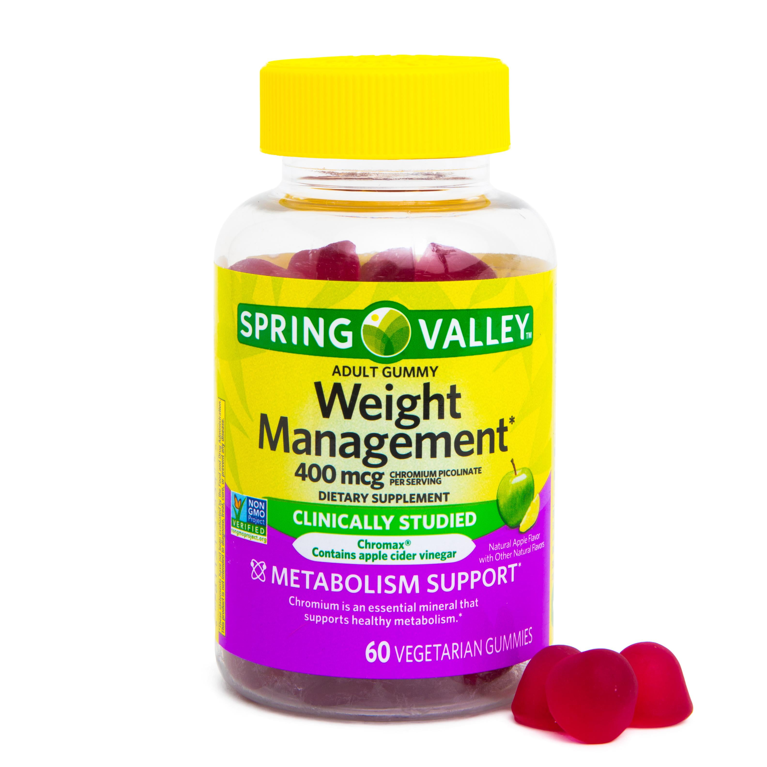 Spring Valley Non-GMO Weight Management Gummies, Apple