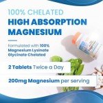 High Absorption Magnesium Glycinate, 100 mg, 240 Count