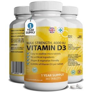 Vitamin D3 4000 IU Micro Tablets - 365 Supply