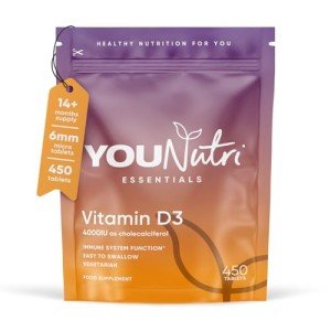 Vitamin D3 4000 IU - 450 Vegetarian Tablets