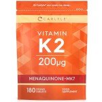 Vitamin K2 MK7 200mcg - 180 Vegan Tablets