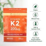 Vitamin K2 MK7 200mcg - 180 Vegan Tablets