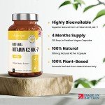 VitaBright Vegan Vitamin K2 MK7 Capsules 100mcg