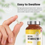VitaBright Vegan Vitamin K2 MK7 Capsules 100mcg