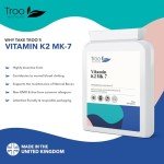 Troo Vitamin K2 MK-7 100mcg Capsules for Bone Health