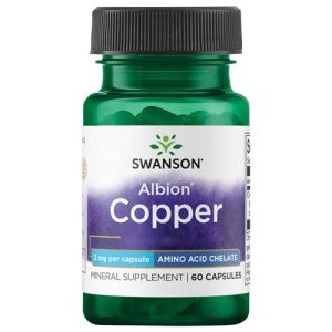 Swanson Albion Copper 2mg Bisglycinate Capsules