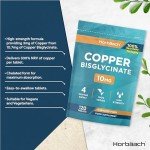 High Strength Copper Bisglycinate 10mg, 120 Tablets
