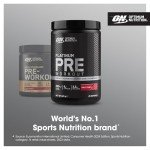ON Platinum Pre-Workout Powder, Blue Raspberry Flavor