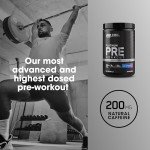 ON Platinum Pre-Workout Powder, Blue Raspberry Flavor