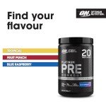 ON Platinum Pre-Workout Powder, Blue Raspberry Flavor