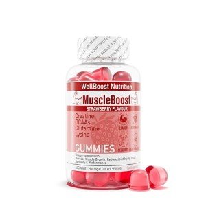 MuscleBoost Vegan Creatine BCAA Gummies - 60 Count