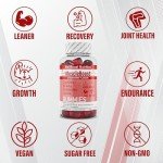 MuscleBoost Vegan Creatine BCAA Gummies - 60 Count