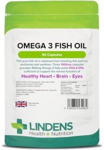 Lindens Omega 3 Fish Oil 1000 mg Capsules