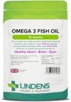 Lindens Omega 3 Fish Oil 1000 mg Capsules