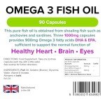 Lindens Omega 3 Fish Oil 1000 mg Capsules