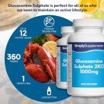 Glucosamine Sulfate 1000mg - 360 Tablets