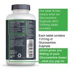 High Strength Vegan Glucosamine Sulphate 1500mg, 365 Tablets