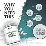 Glucosamine 1500 mg - 365 Tablets - High Potency