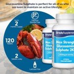 Max Strength Glucosamine Sulfate - 120 Tablets