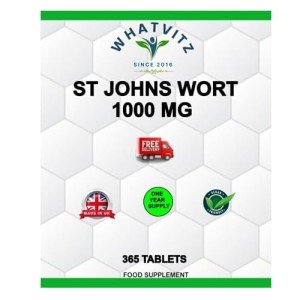 WHATVITZ St John's Wort 365 Tablets for Mood Support