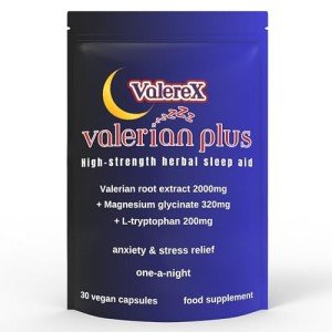 Valerex Herbal Sleep Tablets With Valerian Root