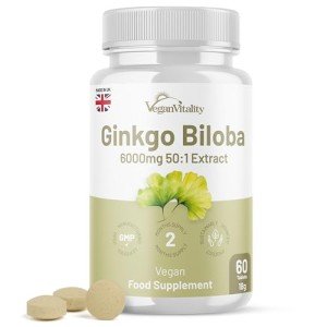 Ginkgo Biloba 6,000mg Tablets for Memory and Focus