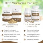 Lion's Mane Powder Capsules for Mental Clarity