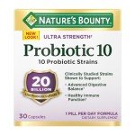 Nature's Bounty Ultra Strength Probiotic 10, 30 Capsules