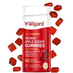 Wellgard Vegan Apple Cider Vinegar Gummies, 1000mg