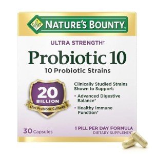 Nature's Bounty Ultra Strength Probiotic 10, 30 Capsules