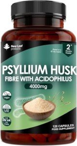 Psyllium Husk Probiotic Capsules for Digestive Health