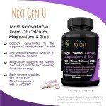 Calcium Magnesium Zinc Supplement for Immune Support
