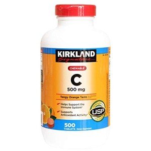 Kirkland Vitamin C 500mg Chewable Tablets 500 Count