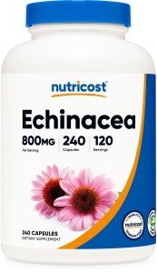 Nutricost Echinacea 800mg Vegetarian Capsules, 240 Count