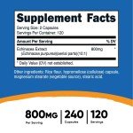 Nutricost Echinacea 800mg Vegetarian Capsules, 240 Count