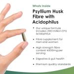 Psyllium Husk Probiotic Capsules for Digestive Health