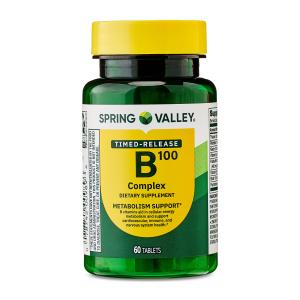 Spring Valley B-100 Complex Timed-Release Tablets, 60 Count