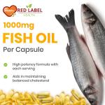 Double Strength Omega 3 Fish Oil 1000mg 360 Softgels
